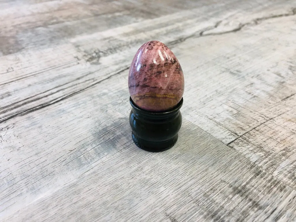 Rhodonite Eggs with base